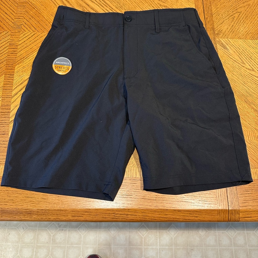 Architect Men's Black Flat Front Shorts